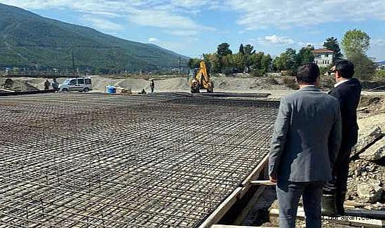 Durağan'da Yeni itfaiye binası çalışmaları başladı